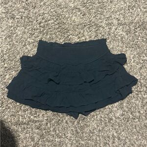 Women's Navy Ruffle Skirt